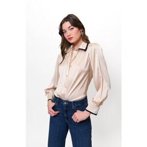 Hutch Kodie Top - Champagne/Black NWT SIZE M